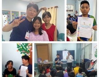 태국 방콕 아이들 창의한글 이미지언어코칭
